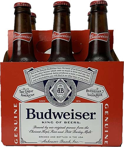 Budweiser 6pk bottles