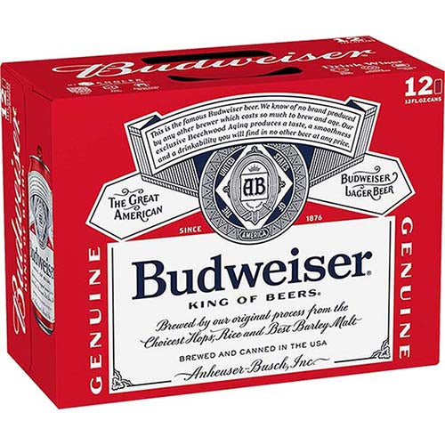 Budweiser 2/12 NR
Lagers