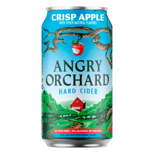 Angry Orchard Crisp Apple Hard Cider, Spiked - 6x 16oz Cans