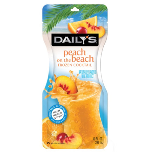 Daily's Ready-To-Drink Peach On The Beach Frozen Cocktail - 10oz Pouch