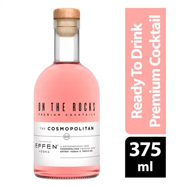 On The Rocks Effen The Cosmopolitan Premium Cocktail Bottle with Vodka 375ml