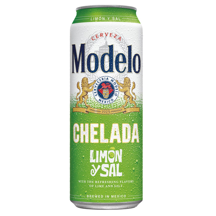 Modelo Chelada Limon y Sal Mexican Import Flavored Beer - 24oz Can