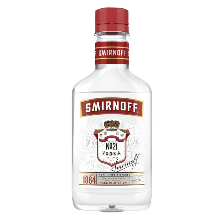 Smirnoff No. 21 80 Proof Vodka - 200ml Plastic Bottle