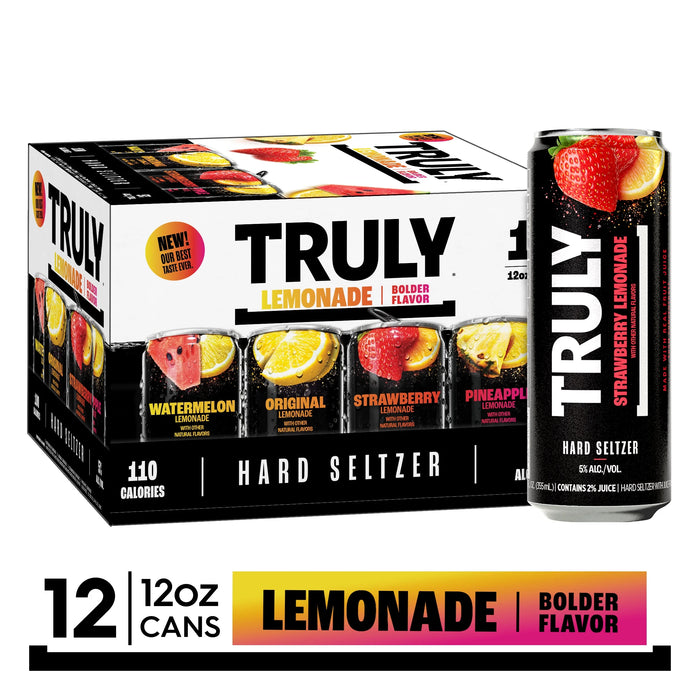 TRULY Hard Seltzer Lemonade Variety Pack - 12x 12oz Cans