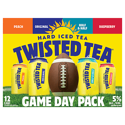 Twisted Tea Variety Game Day Pack, Hard Iced Tea - 12x 12oz Cans
