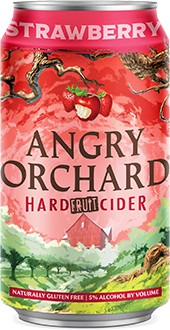 Angry Orchard Strawberry Hard Cider, Spiked - 6x 12oz Cans