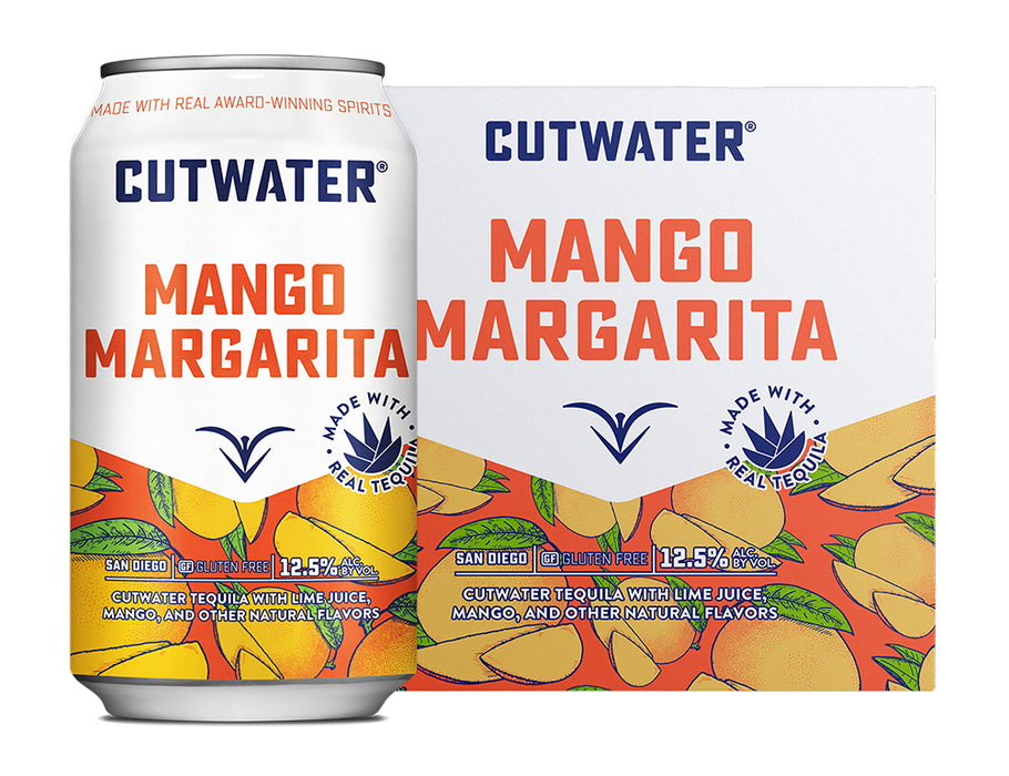 Cutwater Mango Margarita - 4x 12oz Cans