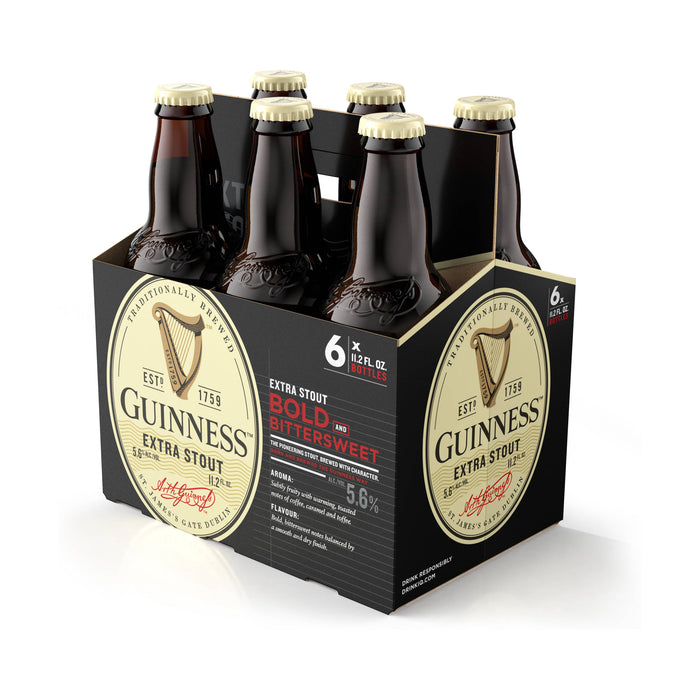 Guinness Extra Stout - 6x 11.2oz Bottles