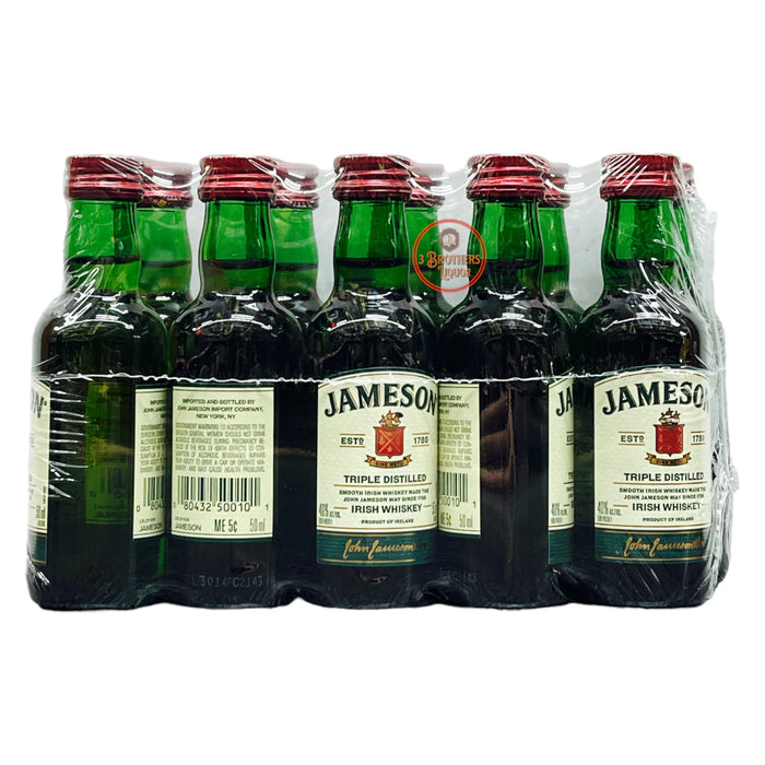 Jameson Blended Irish Whiskey Miniature Shots (10 Of 50ML)