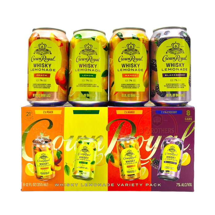 Crown Royal Whisky Lemonade Variety 8 Pack Cans New Release