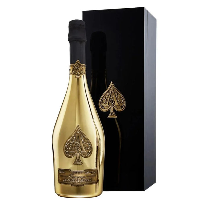 Armand De Brignac Brut Gold Ace Of Spades Champagne W/ Wooden Gift Box 750ml