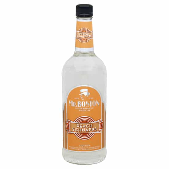 Mr. Boston Peach Schnapps Bottle (1 L)